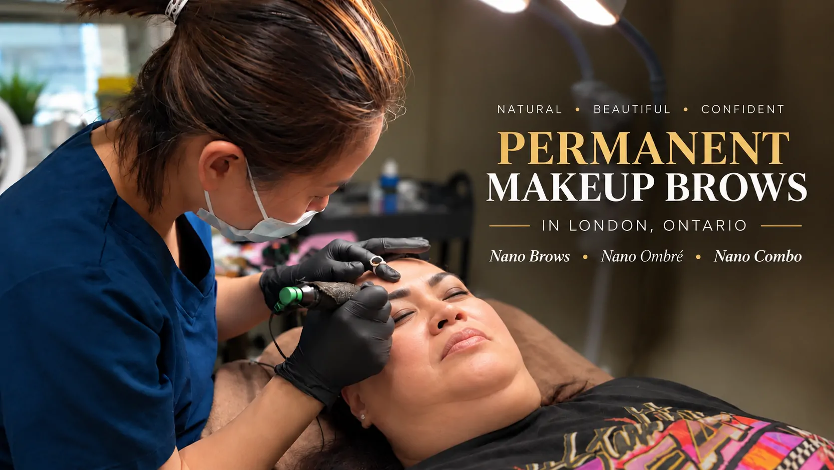 Nano Brows permanent makeup appointment at Vivi Brows & Head Spa in London, Ontario